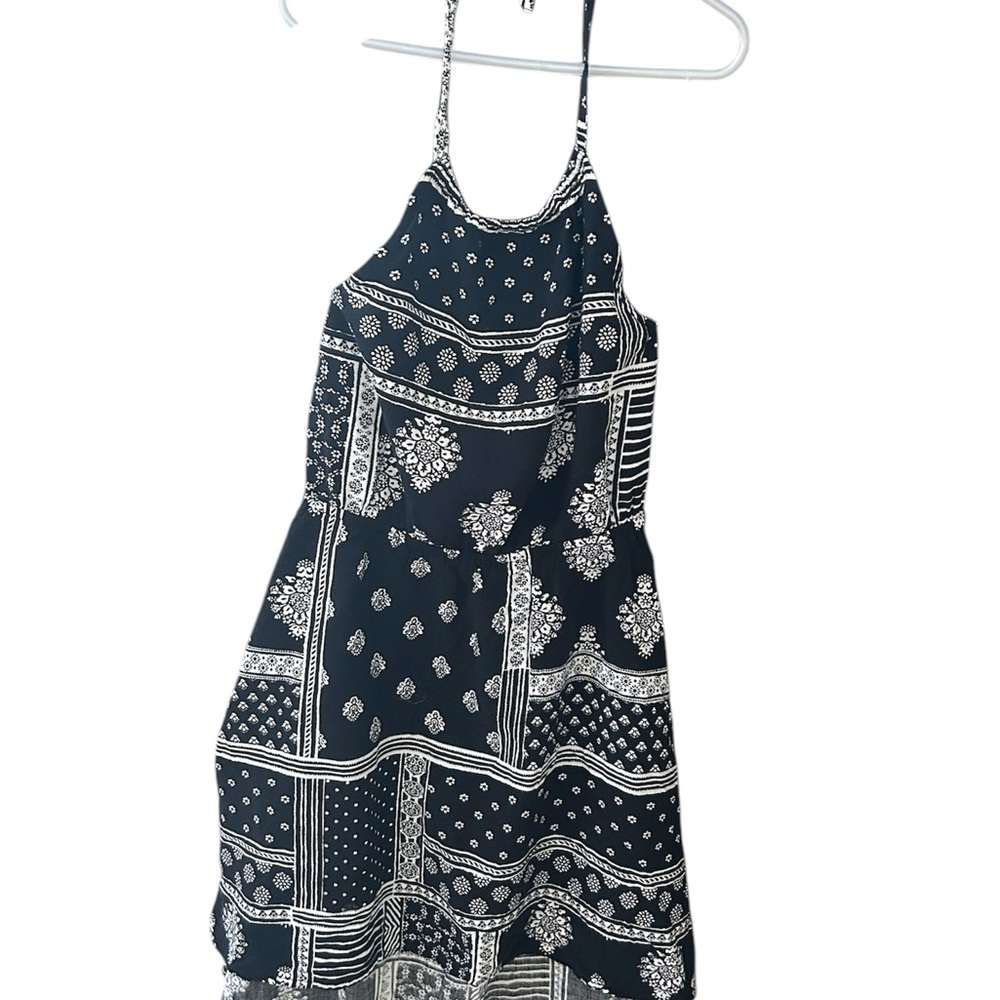The Children's Place Black and White Casual Dress